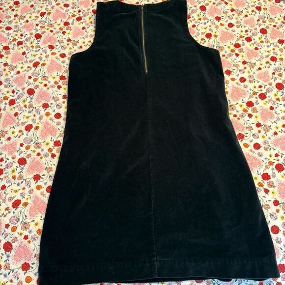 Marine Layer Cizon Velvet Shift Dress in Graphite - Picture 6 of 9